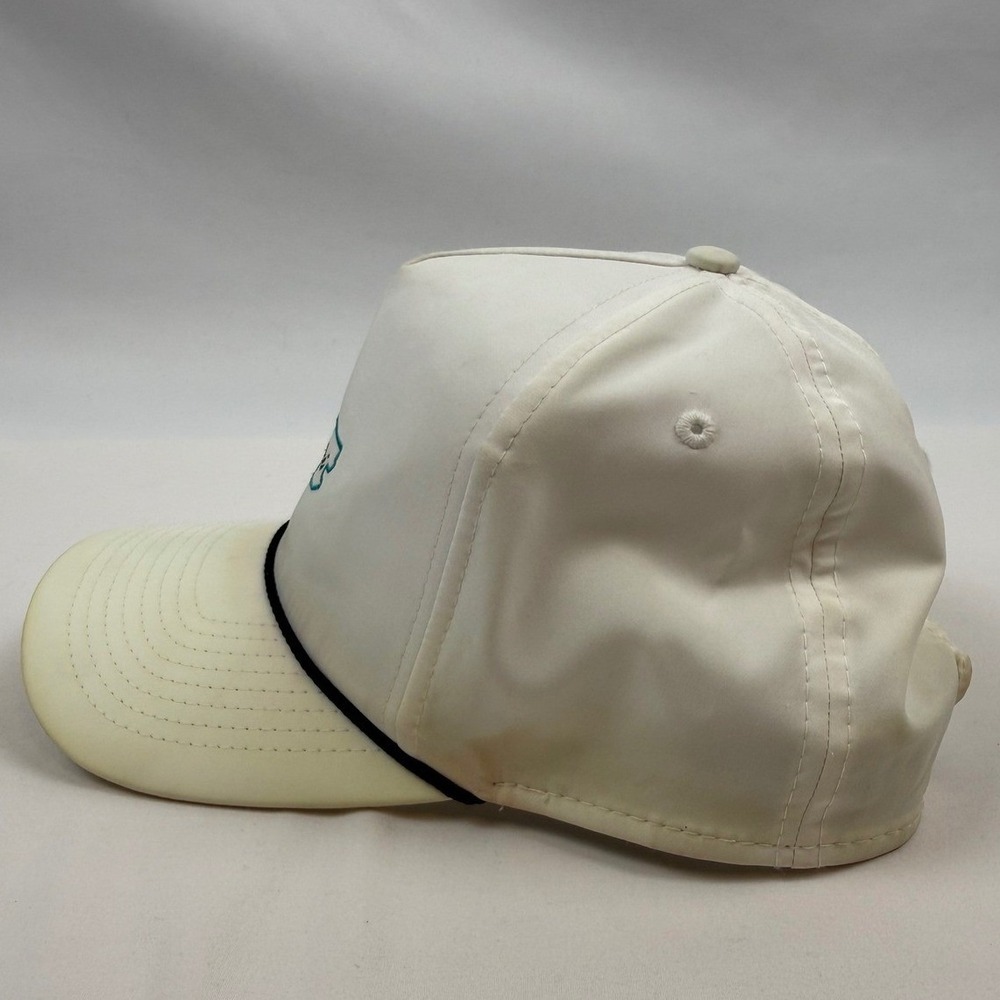 Imperial Sports Miami F1 Track Snapback Hat White Teal Adjustable - Picture 4 of 7